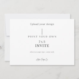 Invitación Horizontal 5x7: Sube la tuya