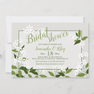 Invitación horizontal jazmín