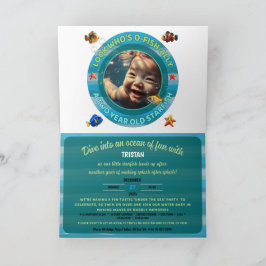 Invitación horizontal plegada de Personalizado de 