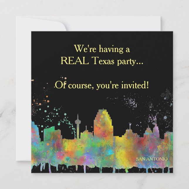 INVITACIÓN HORIZONTE DE SAN ANTONIO TEJAS (Anverso)