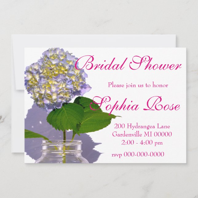 Invitación hormigas de agua y frasco de masón (Anverso)