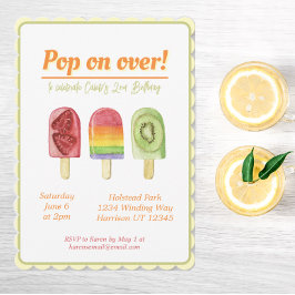 Invitación Hormigón de verano colorido