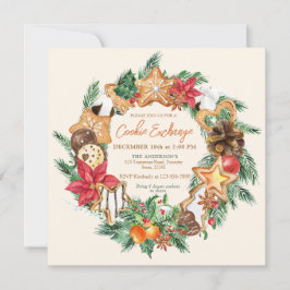 Invitación Horneado con amor Intercambio de galletas de pan d