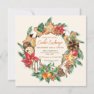 Invitación Horneado con amor Intercambio de galletas de pan d