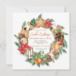 Invitación Horneado con amor Intercambio de galletas de pan d