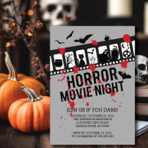 Horror Noche Filmstrip Halloween Party