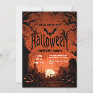 Invitación Horror Noche Halloween