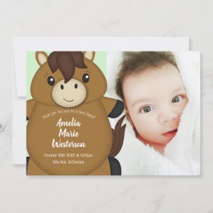 Invitación Horse Baby Shower