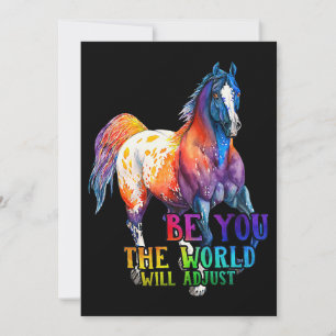 Invitación Horse Be You The World Will Adjust