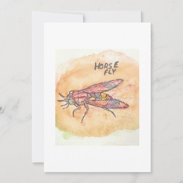 Invitación Horse Fly Greeting Card (Anverso)