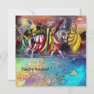 Invitación HORSE RIDERS, MÚSICA POR LA NOCHE, Parques azules 