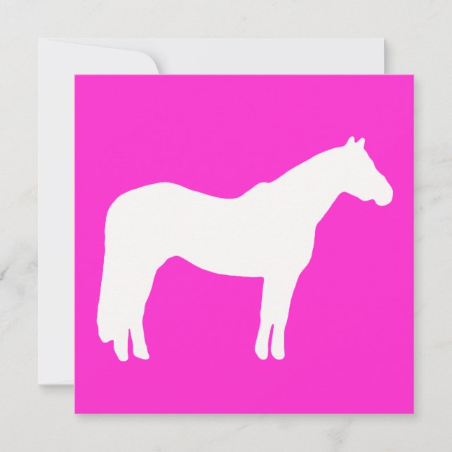 Invitación Horse Theme Event Bright and Colorful Simple (Anverso)