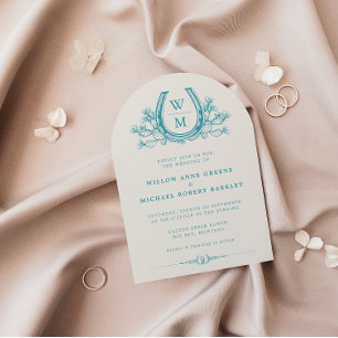 Invitación Horseshoe Cactus Boda Inv