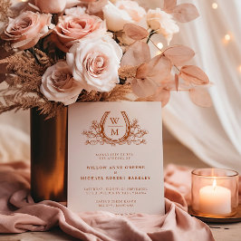 Invitación Horseshoe Cactus País Occidental Boho Boda