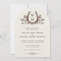 Horseshoe Cactus País Occidental Boho Boda