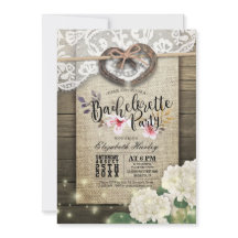 Horseshoes Heart Lace Hydrangea Bachelorette Party