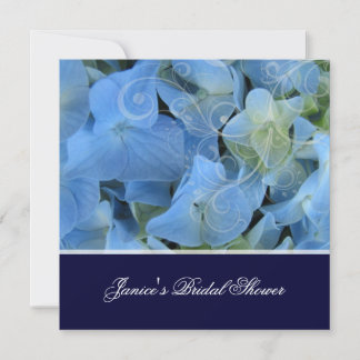 Invitación Hortensia azul/Despedida de soltera romántica/boda