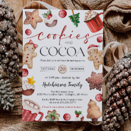 Invitación Hot Cocoa Party Invitation - Cookies and Cocoa