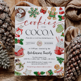 Invitación Hot Cocoa Party Invitation - Cookies and Cocoa