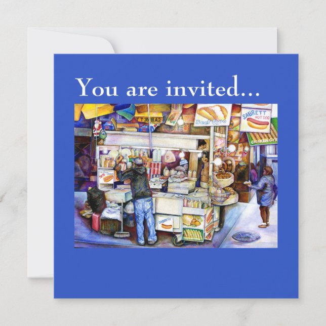 Invitación Hot Dog God, Nueva York (Anverso)