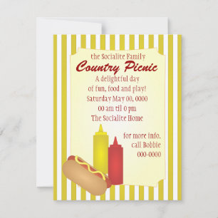 Invitación Hotdog Picnic