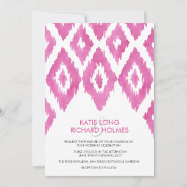 Invitación HotPink Ikat