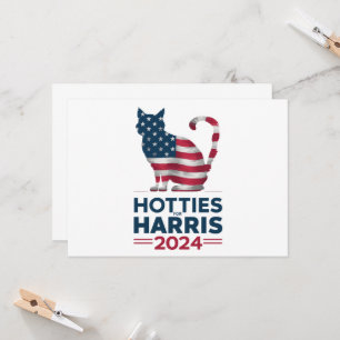 Invitación Hotties For Harris 2024 Cat Ladies Kamala Harris