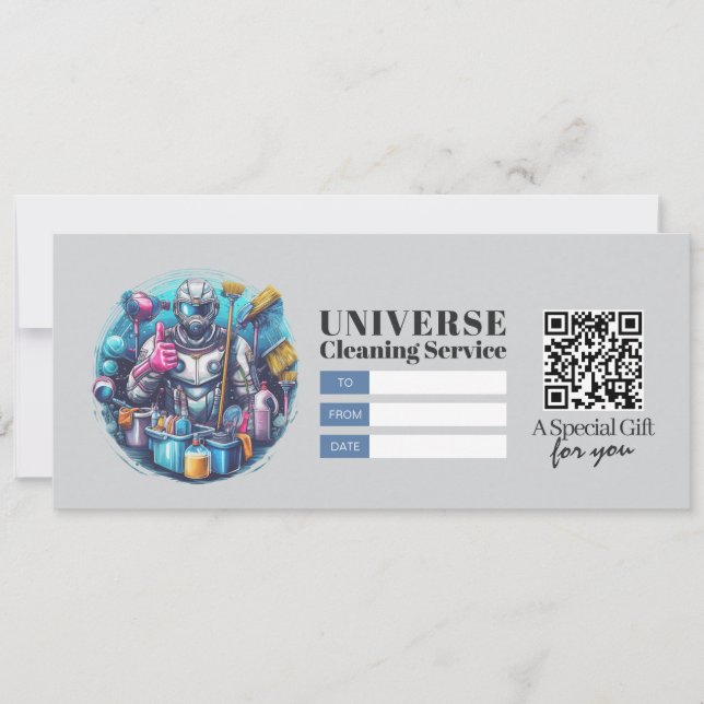 Invitación House Cleaning Services Gift Certificate Voucher (Anverso)