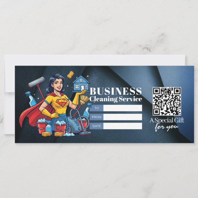 Invitación House Cleaning Services Gift Certificate Voucher (Anverso)