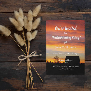 Invitación House Sunset Silhouette Fiesta