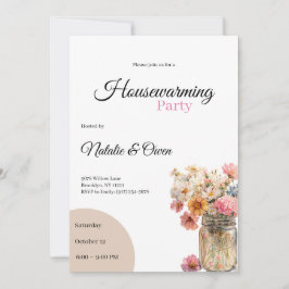 Invitación Housewarming Invitation • Floral New Home Party