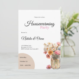 Invitación Housewarming Invitation • Floral New Home Party