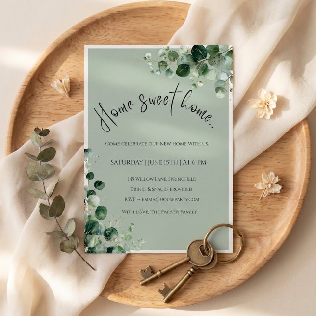 Invitación Housewarming Invitation – Home Sweet Home (Home sweet home
housewarming invitation)