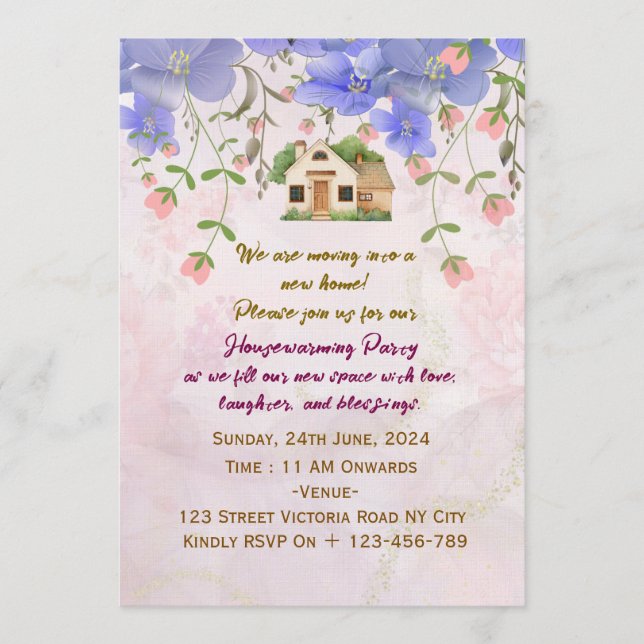 Invitación Housewarming Party Invitations  (Anverso)