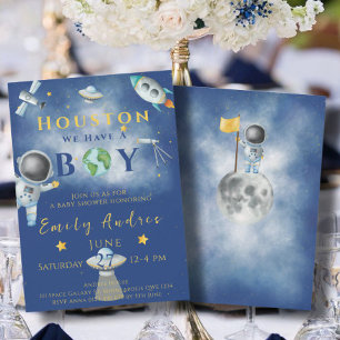 Invitación Houston Tenemos un astronauta del espacio de la du