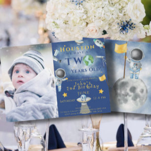 Invitación Houston tenemos un astronauta espacial de dos años