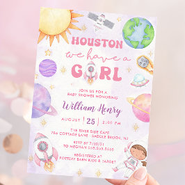 Invitación Houston Tenemos Un Baby Shower Del Espacio Ultrate