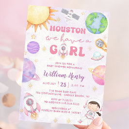 Invitación Houston Tenemos Un Baby Shower Del Espacio Ultrate