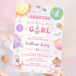 Invitación Houston Tenemos Un Baby Shower Del Espacio Ultrate