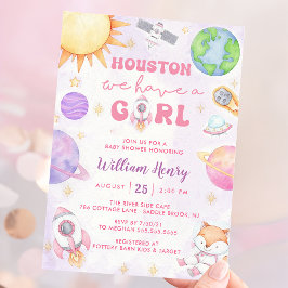 Invitación Houston Tenemos Un Baby Shower Del Espacio Ultrate