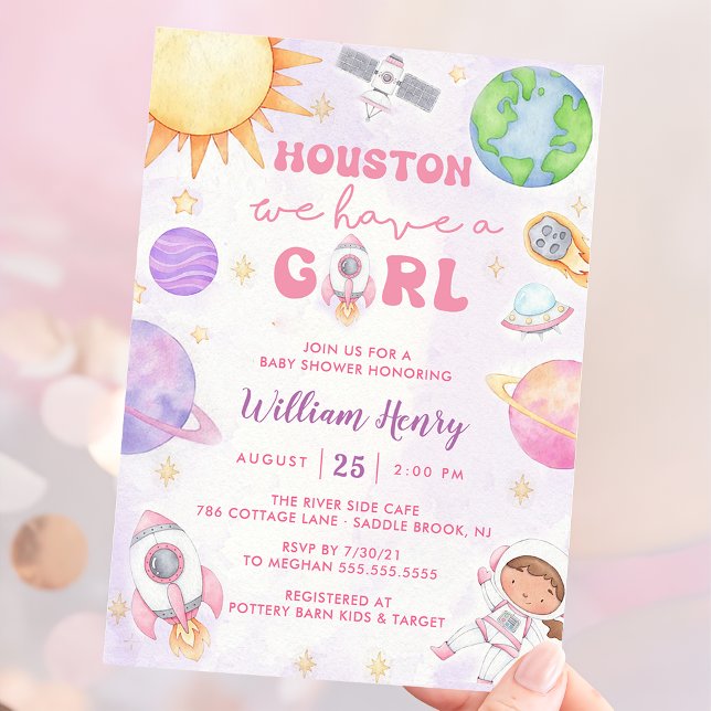 Invitación Houston Tenemos Un Baby Shower Del Espacio Ultrate (Subido por el creador)