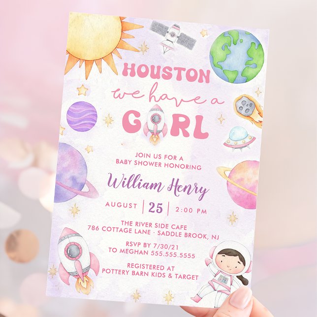 Invitación Houston Tenemos Un Baby Shower Del Espacio Ultrate (Subido por el creador)