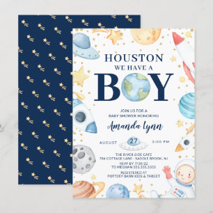 Invitación Houston Tenemos Un Niño En El Espacio Ultraterrest