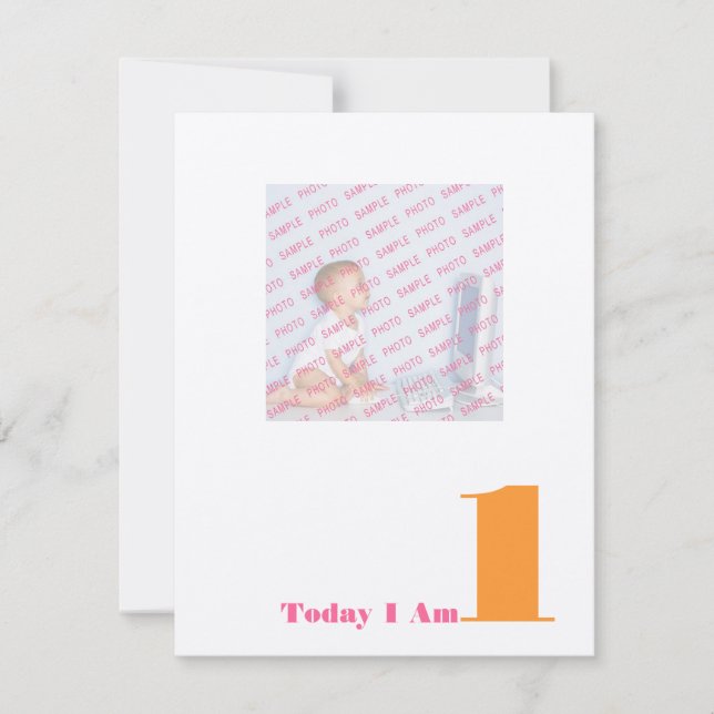 Invitación Hoy soy 1 (Anverso)