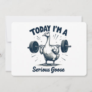 Invitación Hoy soy un serio gimnasio de Pesos de Levantamient