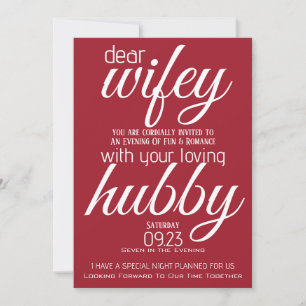 Invitación Hubby pregunta a Wifey Out