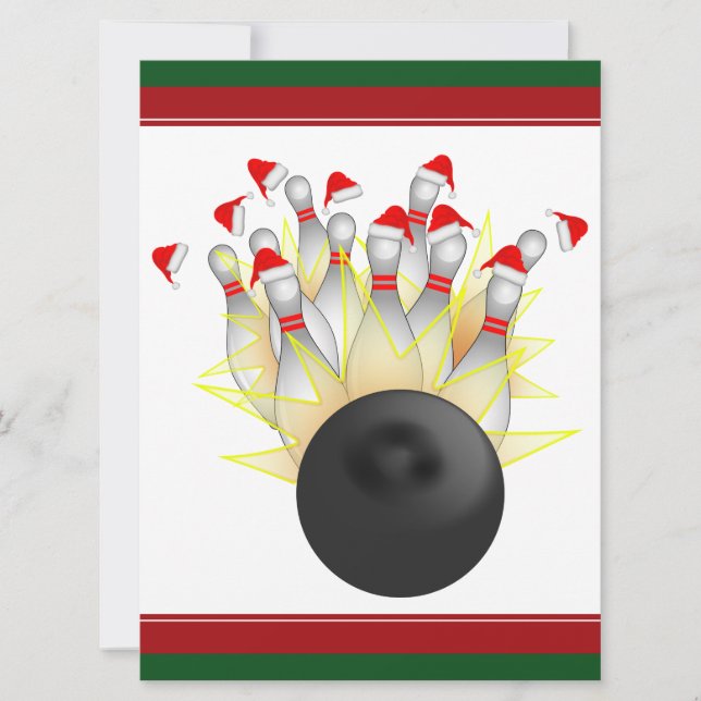 Invitación Huelga de bolos de los navidades (Anverso)