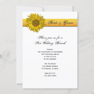 Invitación Huelga de girasol post Boda Brunch