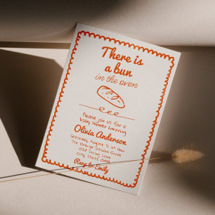 Invitación Huelga Neutral De La Mano En El Baby Shower De La