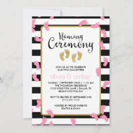 Invitación Huellas rosadas Ceremonia de Nombramiento de Gemel